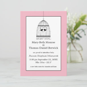Invitación de la bebé de la bebé de la vejez del c