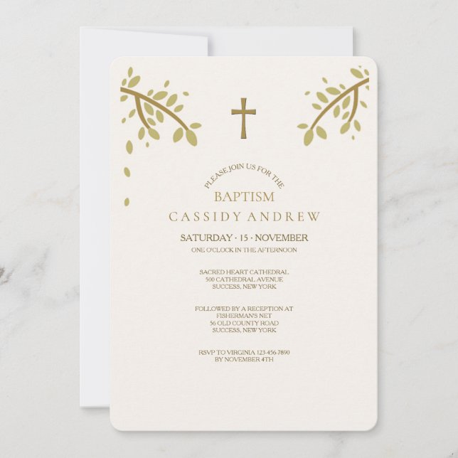 Invitación de la bendición del otoño (Anverso)