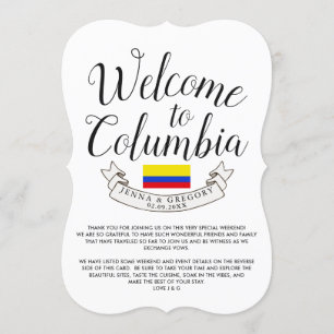 Invitación Dé la bienvenida al personalizado de la boda del