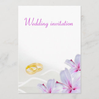 Invitación de la boda