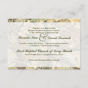Invitación de la boda de Camo