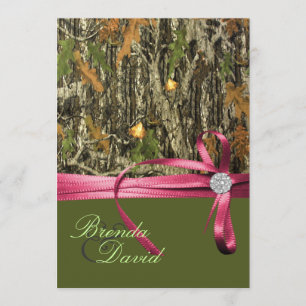 Invitación de la boda de Camo de la caza