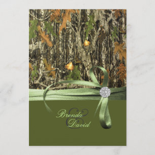 Invitación de la boda de Camo de la caza