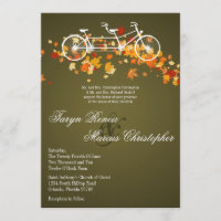 invitación de la boda de la bici del doble de la