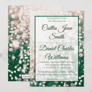 Invitación de la boda de la caída - Champán y