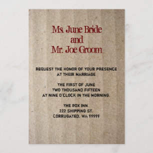 Invitación de la boda de la ilusión de la