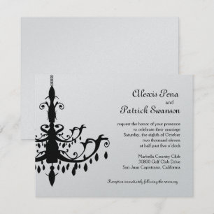 Invitación de la boda de la lámpara