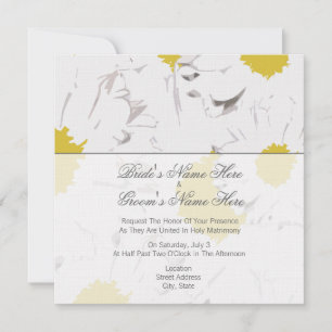 Invitación de la boda de la margarita - de la