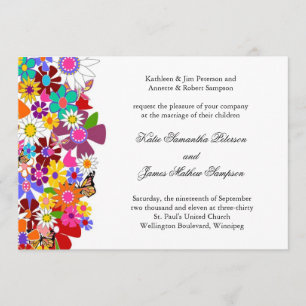 Invitación de la boda de la primavera