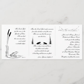 Invitación de la boda de la rana - religiosa