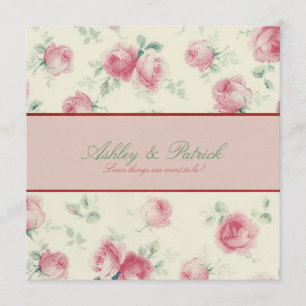 Invitación de la boda de la textura de los rosas