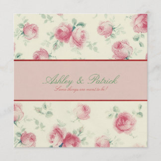 Invitación de la boda de la textura de los rosas