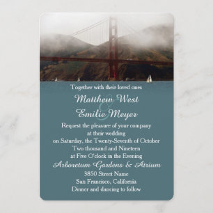 Invitación de la boda de San Francisco del Golden