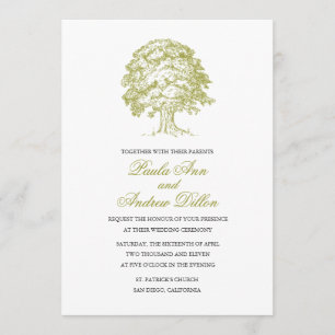 Invitación de la boda del bosque