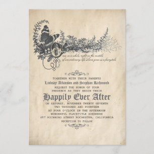 Invitación de la boda del cuento de hadas