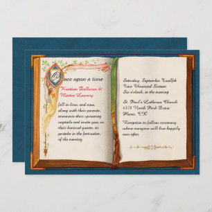 Invitación de la boda del cuento de hadas