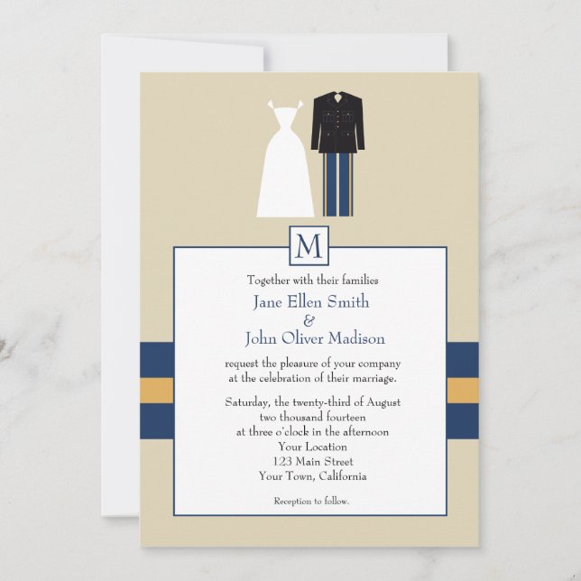 Invitación de la boda del ejército (Anverso)