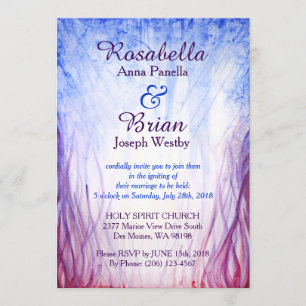 Invitación de la boda del fuego y del hielo