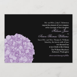 Invitación de la boda del Hydrangea
