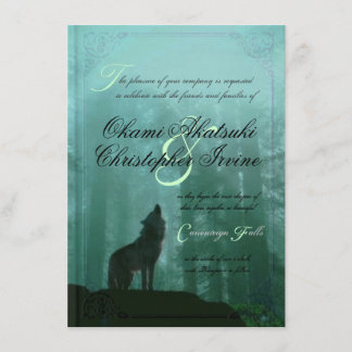 Invitación de la boda del libro de la fantasía