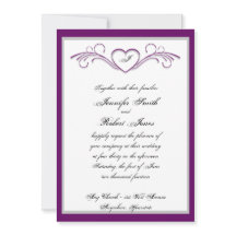 Invitación de la boda del monograma de la voluta