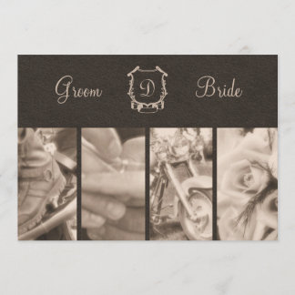 Invitación de la boda del motorista de la