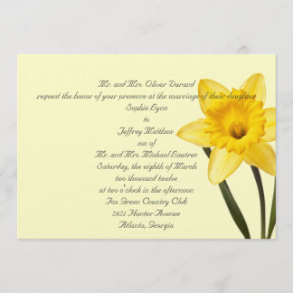 Invitación de la boda del narciso