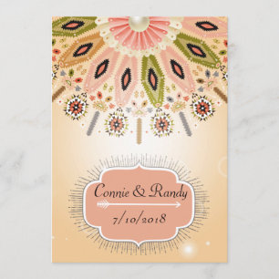 Invitación de la boda del nativo americano