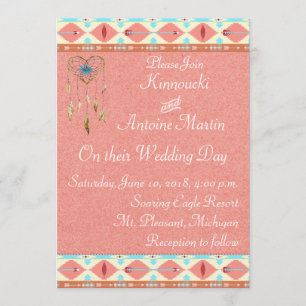 Invitación de la boda del nativo americano