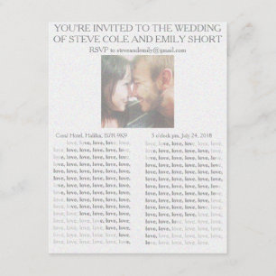 Invitación de la boda del periódico