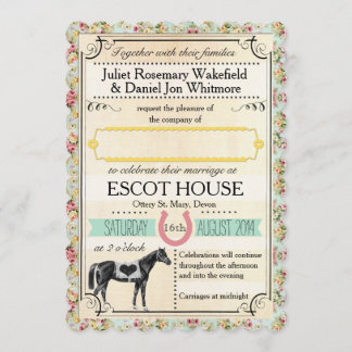 Invitación de la boda del poster de la