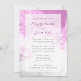 Invitación de la boda del remolino de la acuarela