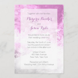 Invitación de la boda del remolino de la acuarela