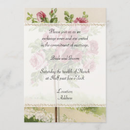 Invitación de la boda del vintage