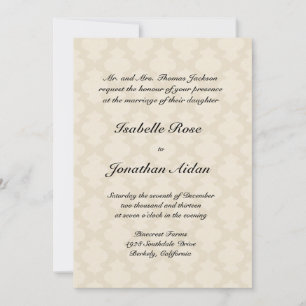 Invitación de la boda - lino con las ondas del