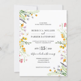 Invitación de la boda moderna a la primavera de la