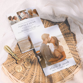 Invitación de la Boda Moderna y Minimalista 5 Foto