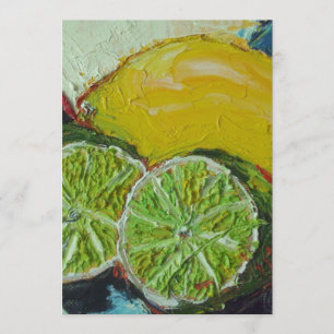 Invitación de la cal del limón
