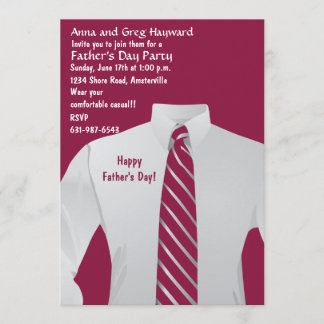 Invitación de la camisa del caballero