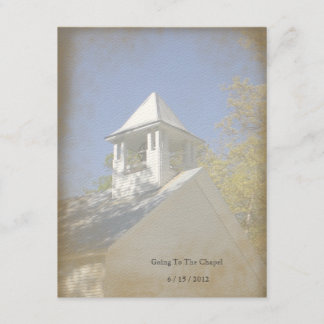 Invitación de la capilla del vintage de la