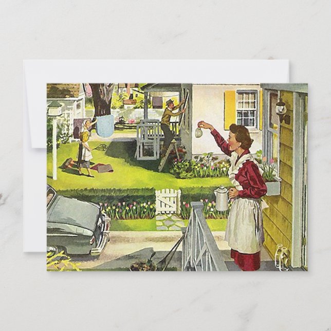 Invitación de la casa abierta del vecino de la (Anverso)