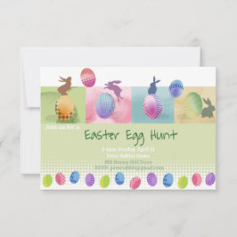 Invitación de la caza del huevo de Pascua