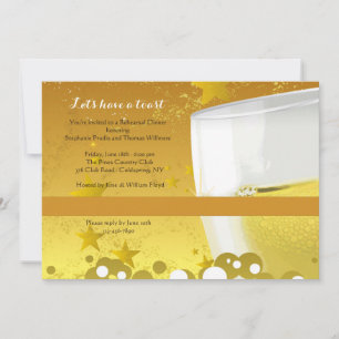 Invitación de la celebración de Champán