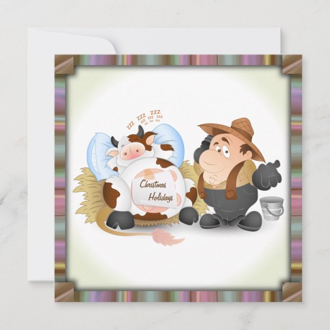 Invitación de la celebración de días festivos del (Anverso)