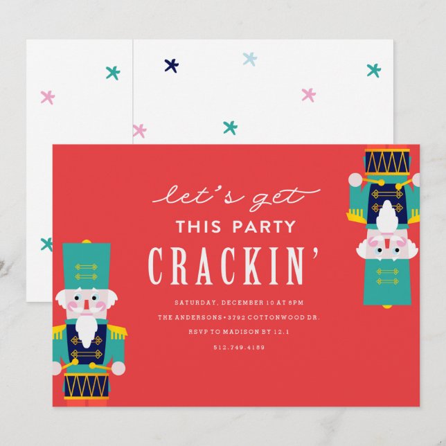 Invitación de la celebración de días festivos del (Anverso / Reverso)