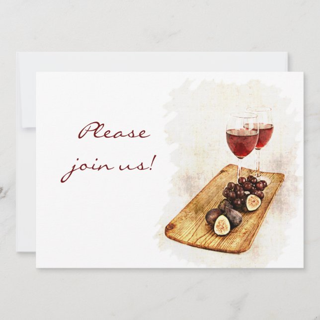 Invitación de la celebración de la cena del vino (Anverso)