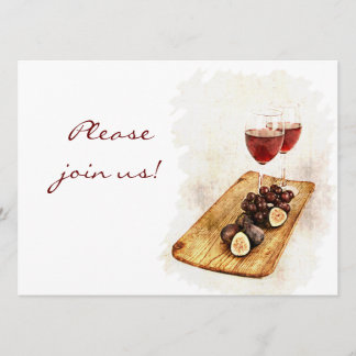 Invitación de la celebración de la cena del vino