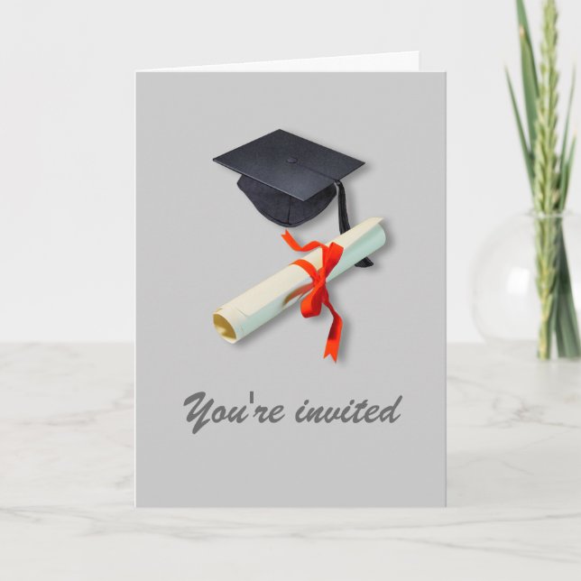 Invitación de la celebración de la graduación (Anverso)