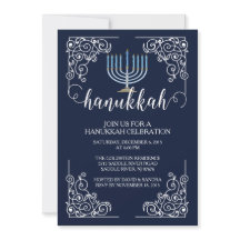 Invitación de la celebración de Menorah Jánuca del