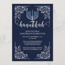 Invitación de la celebración de Menorah Jánuca del